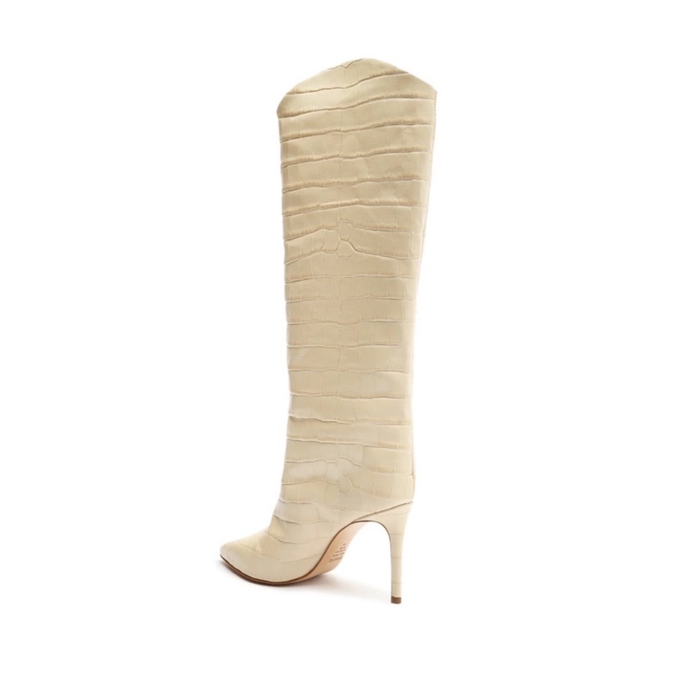 Maryana Crocodile Embossed Leather Boot - Picture 3 of 4